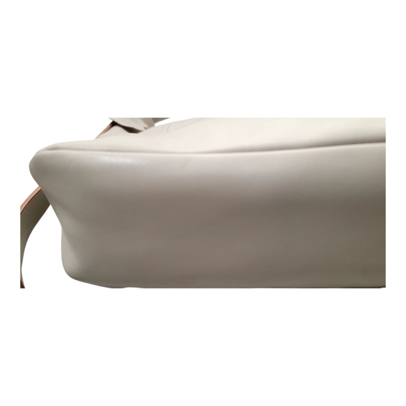 Olivia + Joy Soft Leather Ivory Shoulder Bag Nwt - Picture 5 of 13